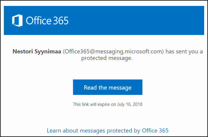 Office 365 email encryption